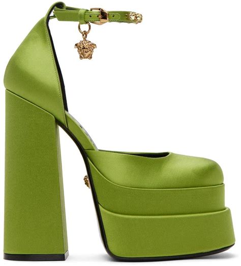 versace green heels|versace heels price.